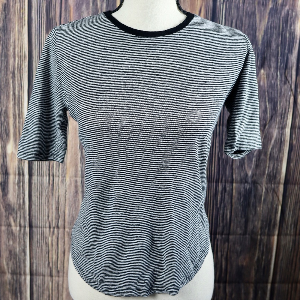 Who What Wear black and white striped top